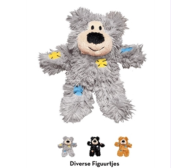 KONG Cat Softies Patchwork Bear