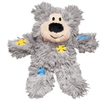 KONG Cat Softies Patchwork Bear