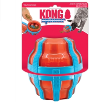 Kong Treat Spinner Voer / Snack Dispenser Oranje / Blauw