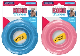 KONG PUPPY TIRES ASSORTI MEDIUM/LARGE 11,5X11,5X4 CM