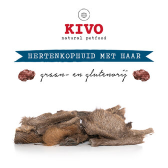 hertenkophuid met haar