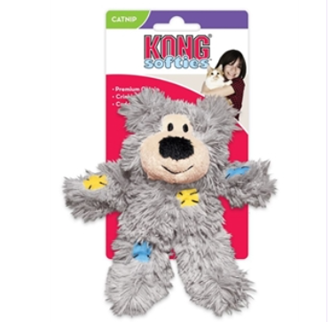 KONG Cat Softies Patchwork Bear