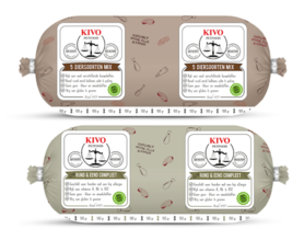 Combi 8; 5 Diersoorten 1000 gram + Rund/ Eend 1000 gram